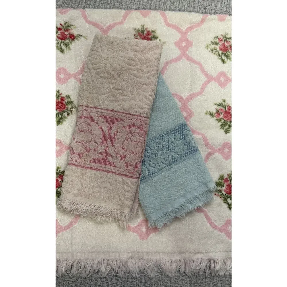 Vintage Cannon Monticello Cannon Royal Family Bath Towel & Hand towels Lot Of 3